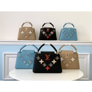 Louis Vuitton lv官网中文版女包贴花CAPUCINES BB 手袋M51394/M51393/M51384