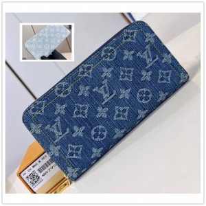 lv限量版M82958 ZIPPY 牛仔布拉链钱包