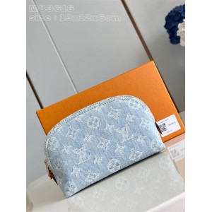 lv批发M83616 POCHETTE COSMETIQUE 牛仔布小号化妆包