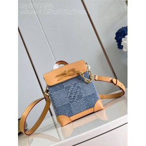 lv北京专卖店N40751 NANO STEAMER 牛仔布手袋