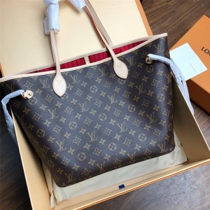 LV官网女包NEVERFULL 中号手袋购物袋子母包M41178/M41177/M40995/M50366