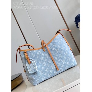 lv香港官网M11462 牛仔布Carryall 小号手袋