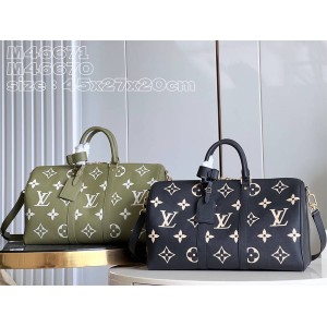 LV男包M46670/M46671 KEEPALL BANDOULIÈRE 45 旅行袋