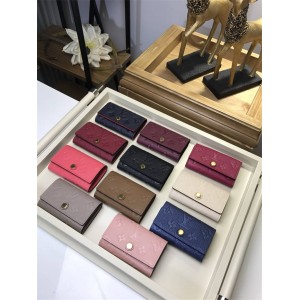 Louis Vuitton lv美国官网新款女士短款钱包压纹牛皮6匙钥匙包M64421