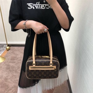 Louis Vuitton LV官网女包经典老花中古手提包大号砖块包M51182