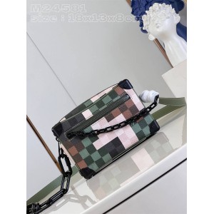 lv上海专柜M24581 MINI SOFT TRUNK 链条包盒子包