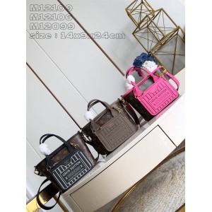 LV M12106/M12109/M12099 NEVERFULL BANDOULIÈRE INSIDE OUT BB 双面购物袋