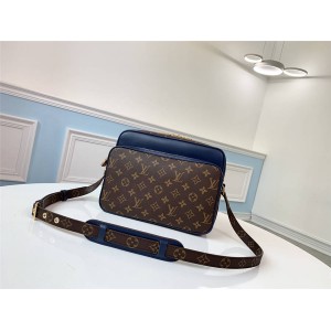 Louis Vuitton lv中文官网男包老花拼皮NIL SLIM 手袋邮差包M51478