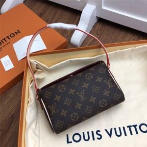 Louis Vuitton lv美国官网女包中古复刻老花手提包M51900