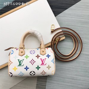 Louis Vuitton lv图片女包黑白三彩NANO SPEEDY迷你枕头包M92644/M92645