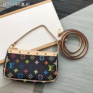 Louis Vuitton 高仿lv女包中古黑白三彩VINTAGE斜跨单肩包M92649/M92648