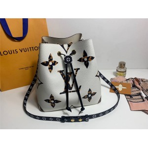 Louis Vuitton LV女包新款Jungle胶囊系列NEONOE印花水桶包M44679/M44717