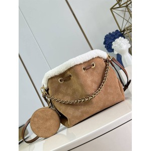 LV官网包包M11839 BELLA 手袋羊毛水桶包57068