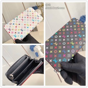 M13992 LV x TM ZIPPY 三彩拉链钱夹