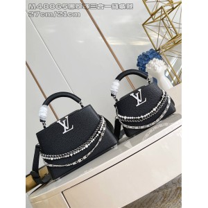 LV M11908/M11909 CAPUCINES 迷你手袋48865（珍珠三合一链条款）