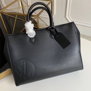 Louis Vuitton lv包官方网站男包水波纹牛皮GRAND SAC 手袋公文包M55185