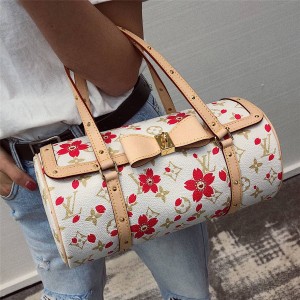 Louis Vuitton lv正品价格印花村上隆樱花限量版枕头包圆筒包M67764