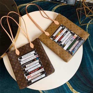 Louis Vuitton法国lv丝印磁带元素购物袋Tote包M49996/M49995