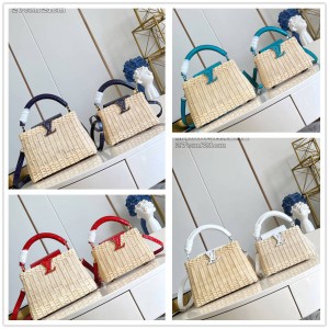 LV英国官网Capucines 迷你/BB 手袋（鳄鱼竹篮款）48865