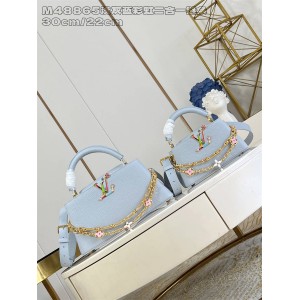 M13707 LV x TM CAPUCINES EAST-WEST 手袋（彩虹二合一链条）48865