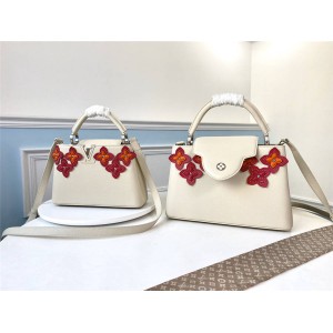 Louis Vuitton lv中国官网女包花卉图案CAPUCINES BB手袋M53661