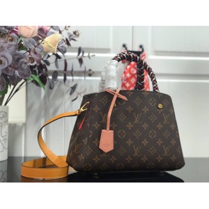 Louis Vuitton lv官网女包图片报价编织手柄MONTAIGNE BB蒙田包M44671