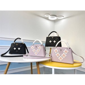 Louis Vuitton lv澳门官网新款CAPUCINES小号手袋M53727/M53850