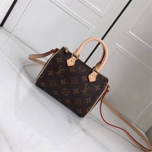 Louis Vuitton lv箱包经典款老花NANO SPEEDY 迷你枕头包M61252