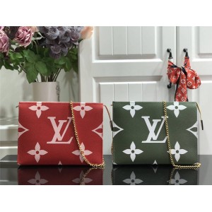 Louis Vuitton lv图片女包新款TOILET POUCH XL盥洗袋链条包改造包67692/47542