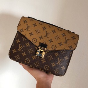 Louis Vuitton LV官网中文版女包老花POCHETTE MÉTIS拼色邮差包M41465