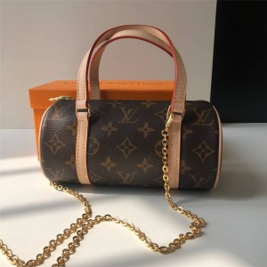 Louis Vuitton lv图片女包中古系列老花小号复古VINTAGE圆筒包M51384