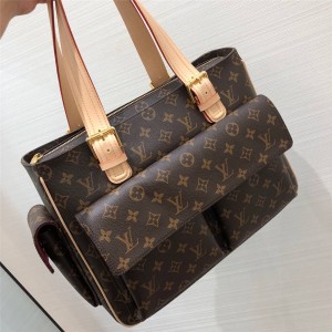 Louis Vuitton lv手袋女包中古系列老花手提公文包45463