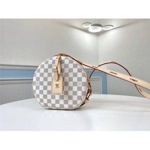 Louis Vuitton lv官方网站棋盘格BOITE CHAPEAU SOUPLE 手袋圆饼包M52294