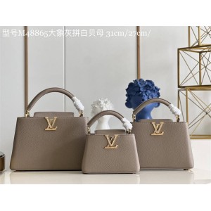 LV CAPUCINES MINI/BB/MM手袋大象灰