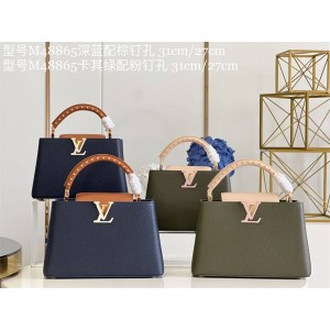 LV CAPUCINES BB/MM 手袋手柄铆钉