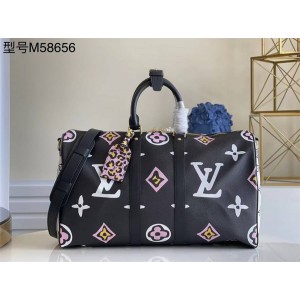 LV Keepall Bandoulière 45豹纹旅行袋M58656