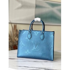 LV ONTHEGO 中号手袋购物袋M45495 蓝色