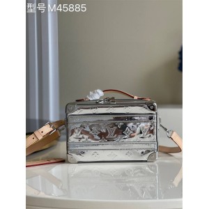 LV M45885 HANDLE TRUNK 手袋银色盒子包