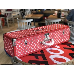 Supreme Red LV Monogram 特大储物箱滑板箱