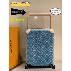 LV法国官网M13786 HORIZON 四轮拉杆箱55厘米（牛仔布20寸）
