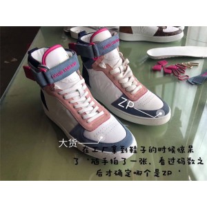 Louis Vuitton lv香港官网拼色麂皮BOOMBOX 运动靴1A5MY3