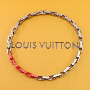 LV MONOGRAM CHAIN 拼色竹节项链